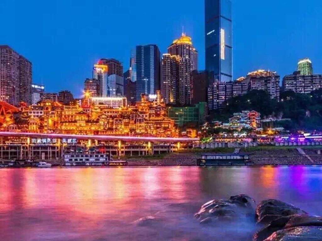 漫途高空酒店洪崖洞夜景店Boutique of Meditation 重庆 外观 照片